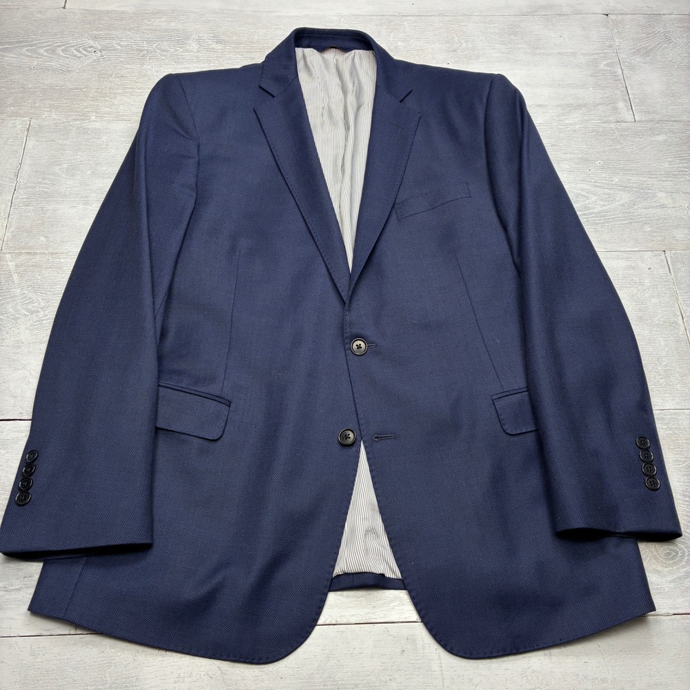 Brooks Brothers Explorer Blazer Mens 44R Navy Blue Regent Fit Wool Sport Coat